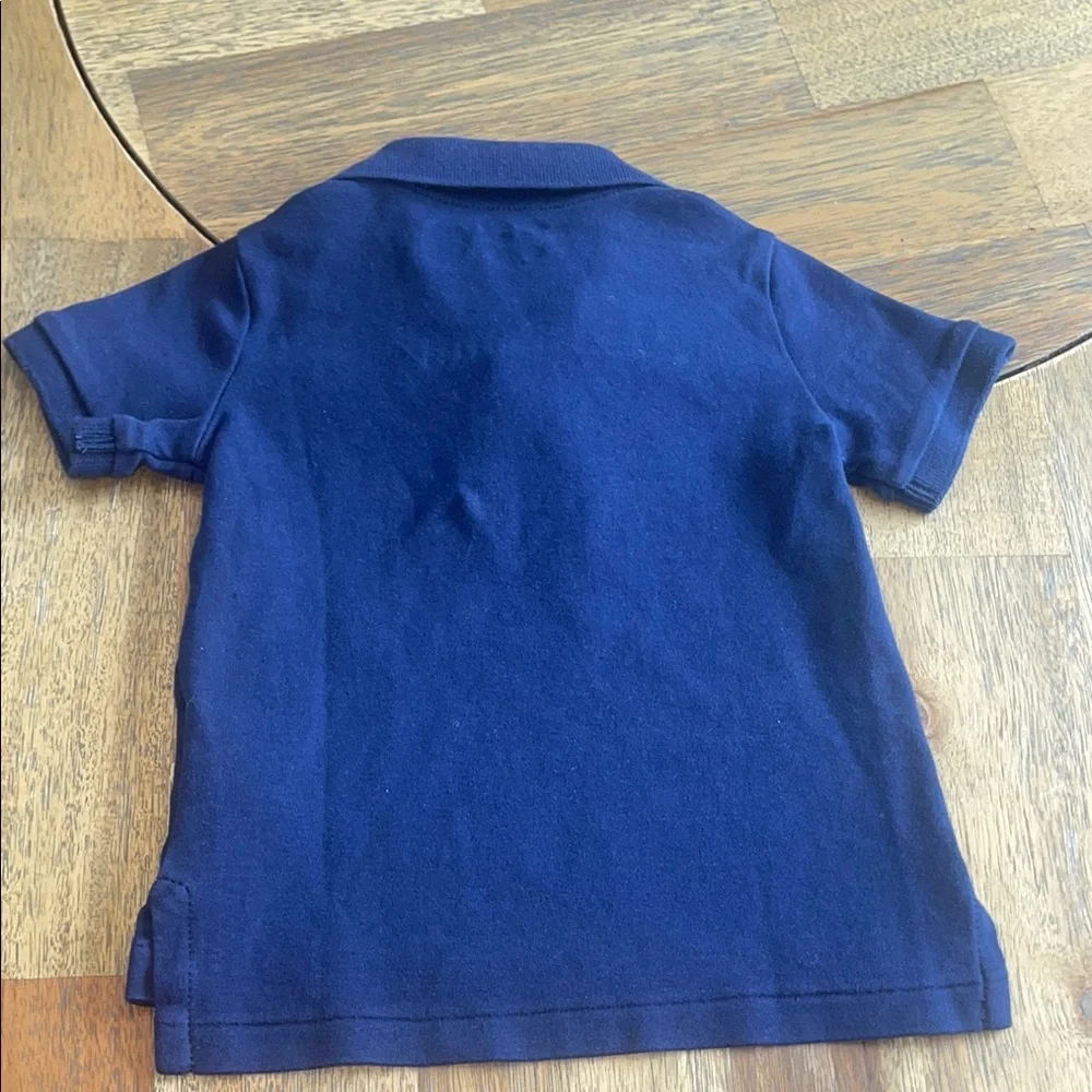 Ralph Lauren Blue Polo Shirt with‎ Red Logo